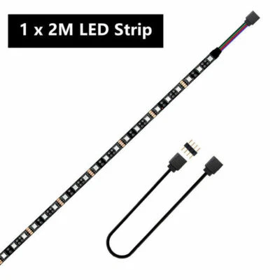 12V RGB LED Strip Light PC Computer Case 4pin Headers LED Light Strip Mainboard - Image 1 of 4