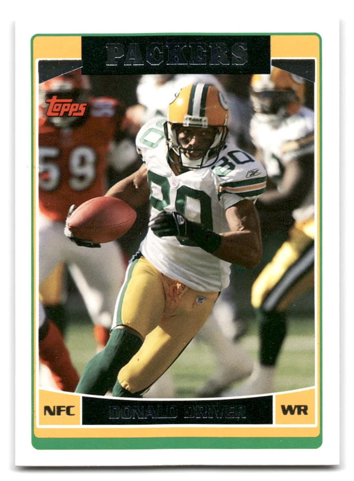 Donald Driver 2006 Topps #103 Green Bay Packers FOOTBALL - Image 1 of 2