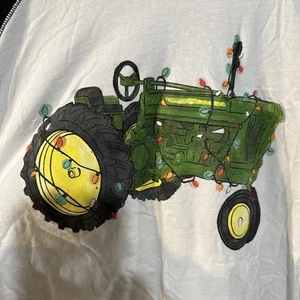 John Deere Weihnachten Traktor Langarm T-Shirt Größe L - Bild 1 von 6