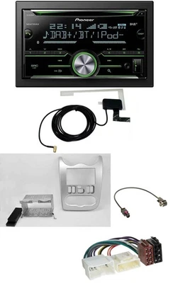 Pioneer CD USB MP3 Bluetooth 2DIN DAB Autoradio für Dacia Sandero Logan Duster a - Bild 1 von 4