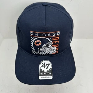 NWT Chicago Bears NFL '47 Brand Navy Hitch Rope Snapback Adjustable Hat Cap - Picture 1 of 10