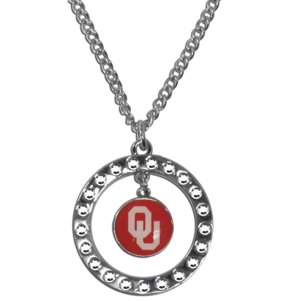Officially Licensed NCAA Team Rhinestone Necklace Oklahoma Sooners - Image 1 of 1