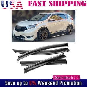 For Honda CR-V CRV 2017-2022 Side Window Vent Visors Rain Guards W/ Chrome Trim - Bild 1 von 18