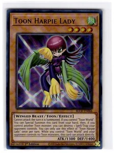 Yu-Gi-Oh 1st edition Toon Harpie Lady Ultra Rare #BLCR-EN066 - Picture 1 of 2
