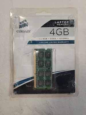 CORSAIR 4GB DDR3 Laptop RAM Memory CMSO4GXM1A1333C9. (See Description) - Image 1 of 4