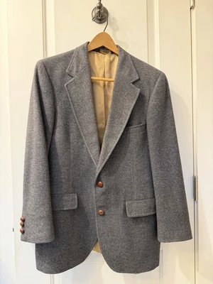 Abrigo Blazer Chaqueta De Colección Nordstrom 100% Cabello Camel Gris Deportivo Hombre’s 39R EE. UU. Foto 1 de 4