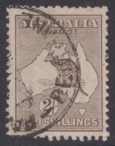KANGAROO  2/- BROWN THIRD WMK   FINE USED - Bild 1 von 1