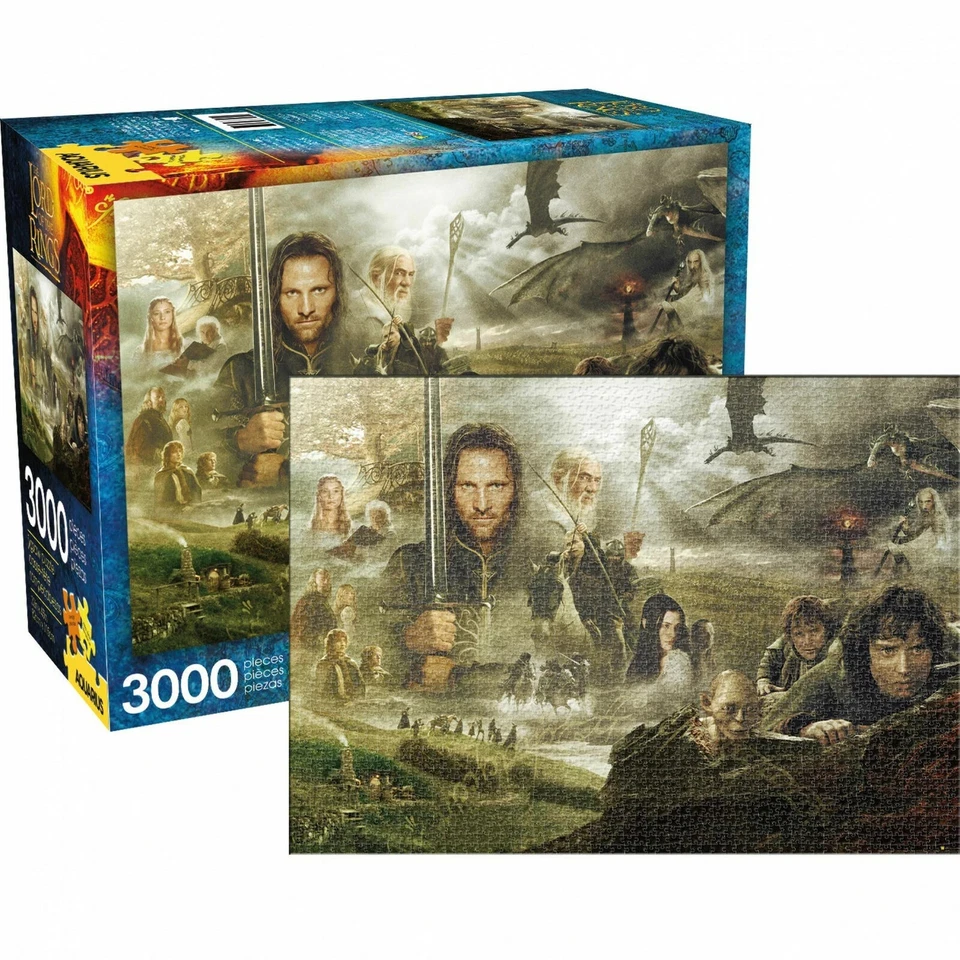 The Lord of the Rings Saga GIANT 3000 piece jigsaw puzzle 1150mm x 820mm  (nm)  - Image 1 of 1