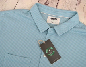 Camisa Polo LINKSOUL Para Hombre Dry Tek Manga Corta Bolsillo TALLA GRANDE Tidepool Nueva con Etiquetas - Imagen 1 de 8