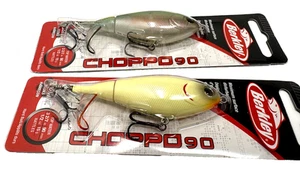 2 New Berkley Choppo 90 Top Water Baits- BONE & PG Ghost - Picture 1 of 7