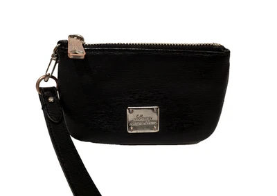 Lauren Ralph Lauren Leather Wristlet Wallet Black - Image 1 of 4