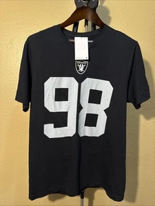 NWT Las Vegas Raiders Nike Tee Shirt Men's Large Maxx Crosby #98 Black T-Shirt - Picture 1 of 4