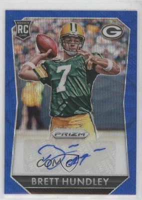 2015 Panini Prizm Rookie Signatures Blue Wave /99 Brett Hundley #RS-BH Auto RC - Image 1 of 2
