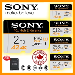 SD Memory Micro Card TF High Speed C10 A2 U3 2TB 1TB 512GB 4K XC U3 USB Adapter - Picture 1 of 12