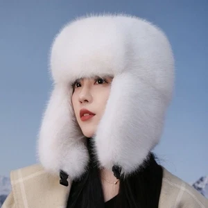 Women Bomber Hat Thickened Russian Caps Fashion Earflap Cap Warm Earmuffs - Picture 1 of 15