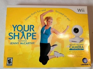 Your Shape: Featuring Jenny McCarthy (Nintendo Wii, 2009) w/Camera & Game, Box - Picture 1 of 6