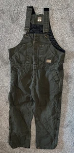 Salopette uomo XL Schmidt bavaglino tela isolato doppio ginocchio kaki problema cerniera - Foto 1 di 4