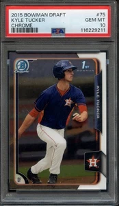 2015 Bowman #75 Kyle Tucker RC PSA 10 Houston Astros 9211 - Picture 1 of 2