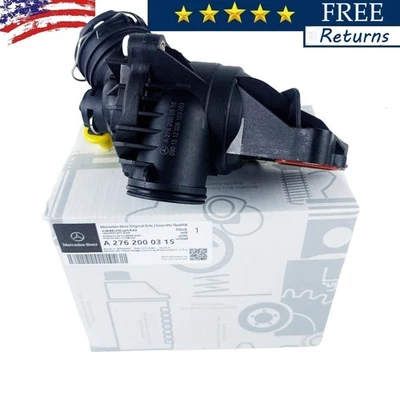A2762000315 Engine Coolant Thermostat Fits 17-20 Mercedes-Benz C43 CLS400 SL450 - Image 1 of 4