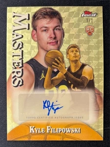 2024-25 Topps Finest Kyle Filipowski Rookie Masters Auto 1 di 1 Superfrattore 1/1 - Foto 1 di 2