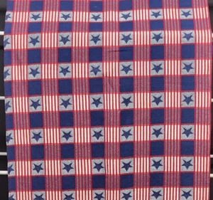 Red White and Blue Table Runner With Stars Design July 4th Themed 90 x 20 in - Picture 1 of 8