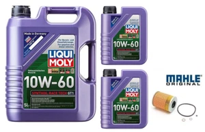 ★  7L Liqui Moly 10W-60 Race Tech GT1 Synthetic Oil Change Kit E46 BMW M3 S54 ★ - Picture 1 of 3