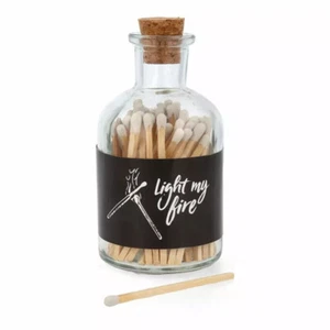 Fósforos encendidos botella de vidrio velas decoración - Imagen 1 de 4