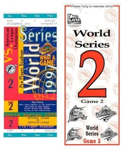 1997 WORLD SERIES ~ Game Two Ticket with BONUS ~ Indians @ Marlins - Picture 1 of 1