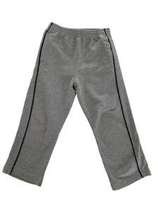 J. Khaki Sweatpants Open Straight Leg Pockets Side Stripe Gray Blue Boys Size 4 - Picture 1 of 12