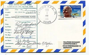 1994 Space Shuttle Support Flight Patrick AFB Florida Germany Space Cover SIGNED - Picture 1 of 1