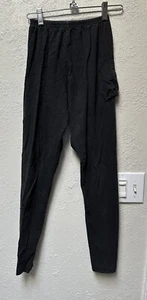 keddie kreations of Calif Women's Size Small TENNIS LEGGINGS BALL POCKET Black - Picture 1 of 7