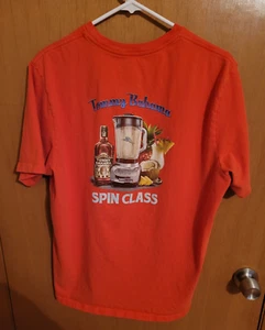 Tommy Bahama Relax Men's T-Shirt "Spin Class" Orange Size Large - Picture 1 of 7