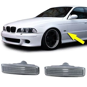 Seitenblinker Schwarz Smoke Paar passend für BMW 5er E39 Limousine Touring 95-03 - Picture 1 of 8