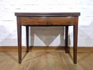 Antique Victorian mahogany turn over top console tea table / writing table - Picture 1 of 18