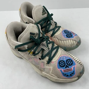 Adidas D.O.N Edición 2 Día de Muertos Zapatos Hombre’s 8.5 Calaveras Con Cordones - Imagen 1 de 14