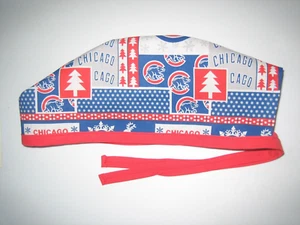 Sombreros/gorra quirúrgicos MLB Chicago Cubs versión invierno con copos de nieve - Imagen 1 de 3