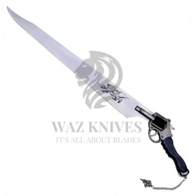 Squall's Gunblade Final Fantasy VIII Squall's FUNCIONAL Revólver Espada Cuero Foto 1 de 4