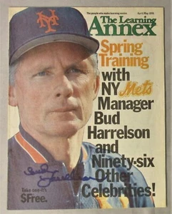 BUD HARRELSON NEW YORK METS Manager SIGNED "The Learning Annex" Magazine - Picture 1 of 2