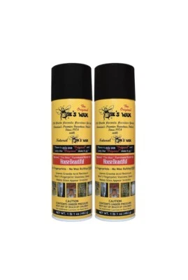 2-The Original Bee's Wax Beeswax Old World Formula Furniture Polish Spray 17 Oz.