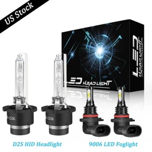 For Lexus RX350 2007 2008 2009 4x LED&HID Headlight Low beam LED Fog Light Bulbs - Picture 1 of 12