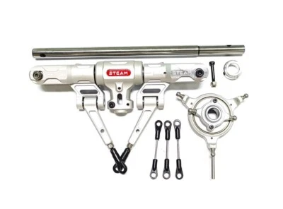 STEAM 600DFC FBL metal main rotor head silve for TREX 550 600 RC Helicopter - Image 1 of 4