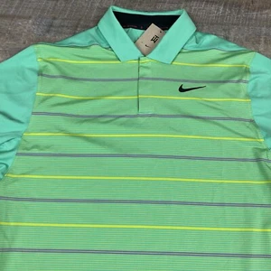 Polo a Rayas Nike Golf Colección Tiger Woods DR5318-363 Verde Primavera Cactus L - Imagen 1 de 13