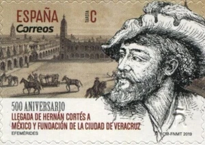 España 2019 Edifil 5312 Sello ** Aniversario llegada Hernan Cortes a Mexico - Imagen 1 de 1