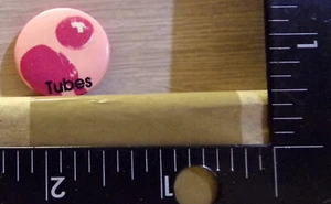VINTAGE THE TUBES BAND MUSIC PIN BACK BUTTON - Picture 1 of 2