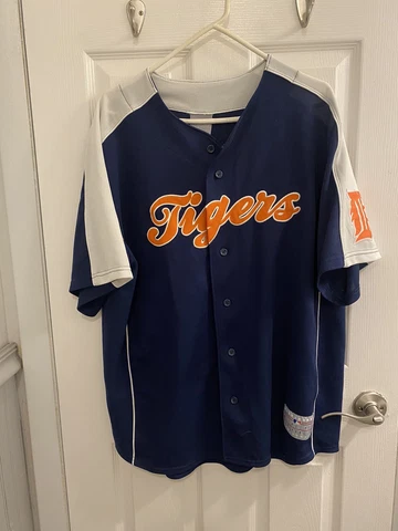 Genuine Merchandise White/Blue Tigers  Jersey #35 Verlander Men's Size Mens L Cover