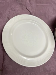 80s Signature Housewares Inc Carnivale Stoneware Dinner Plate - White - Picture 1 of 3