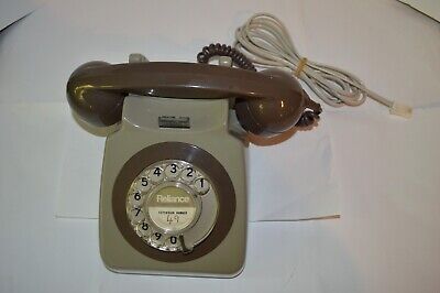 Retro Cool Sturdy Gec 746 R Telephone 60/70s 2 Tone Green /brown • 28.50€