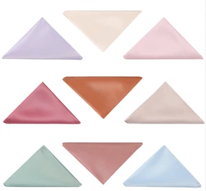 Mens Classic Pastel Formal Wedding Business Pocket square hanky - Picture 1 of 65