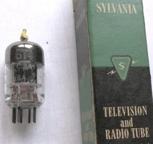6T4 TUBE SYLVANIA USED TESTED & BOXED VINTAGE COMMERCIAL SURPLUS - Picture 1 of 3