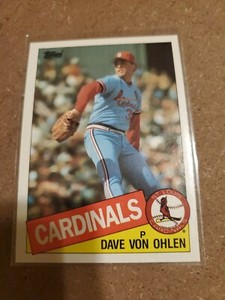 1985 Topps Baseball #177 Dave Von Ohlen